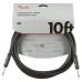Fender Professional Series Instrument Cable, Straight/Angle 3m Black