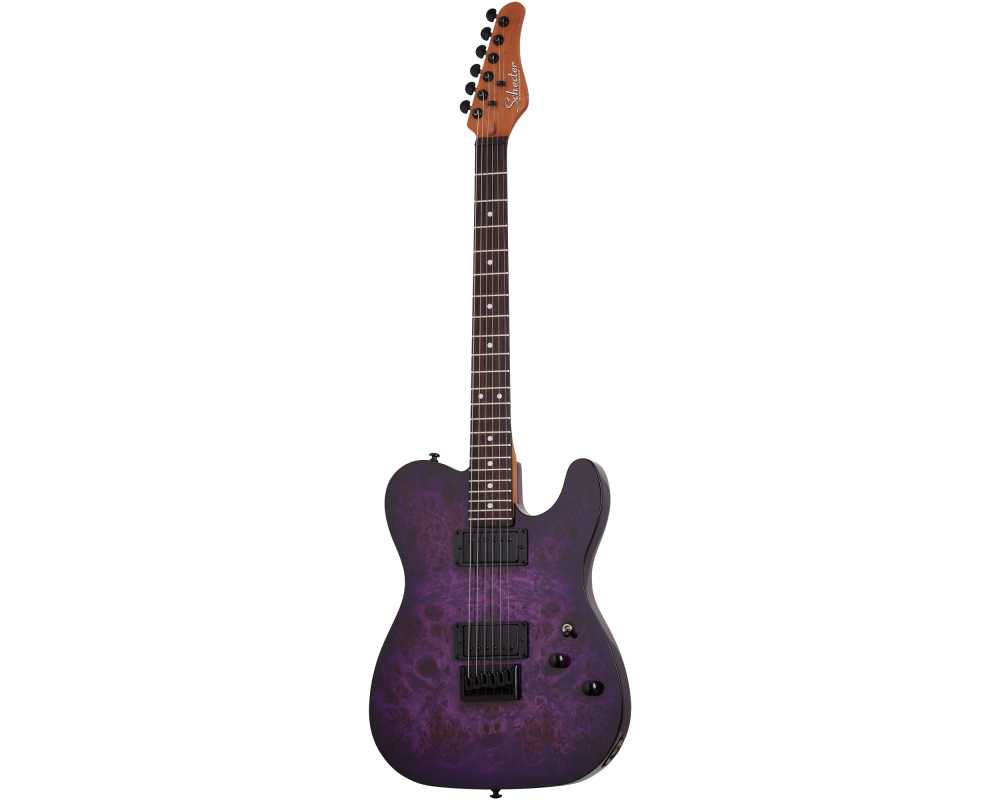 Schecter PT Standard Purple Burst Burl