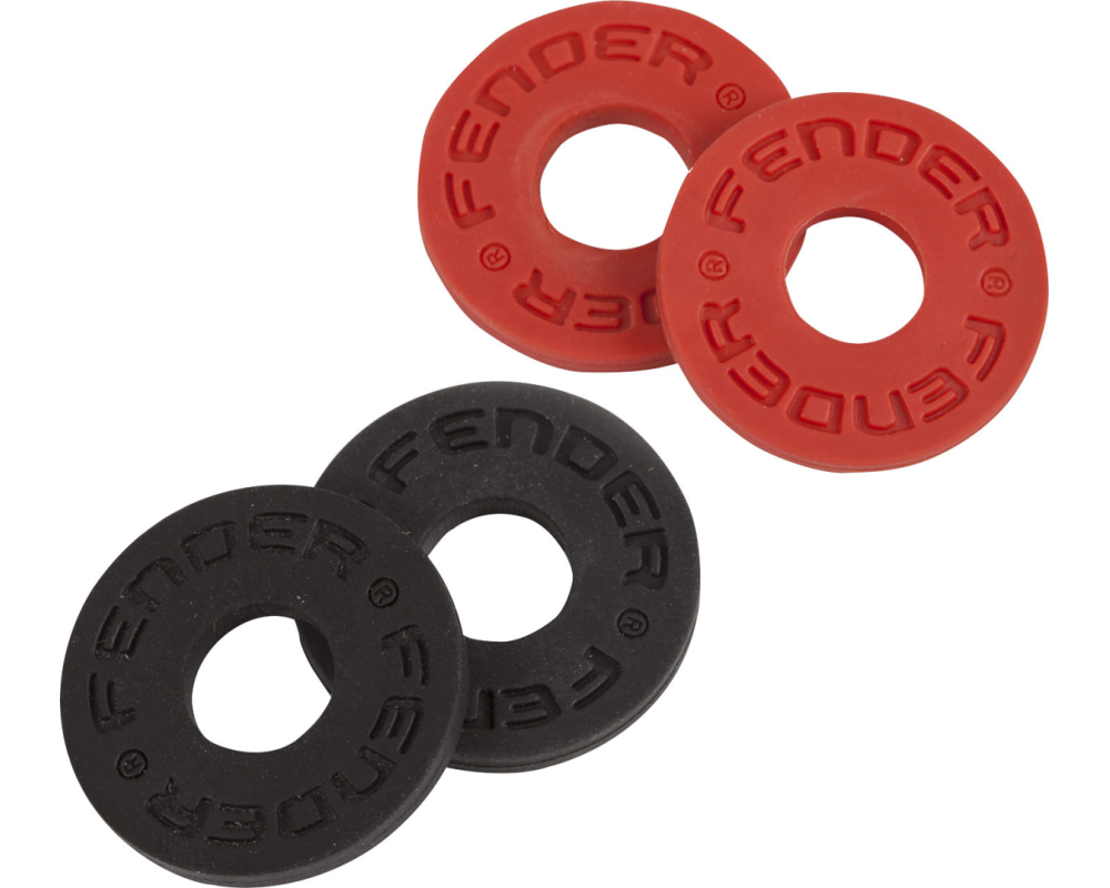 Fender Strap Blocks 4 Pack Black/Red
