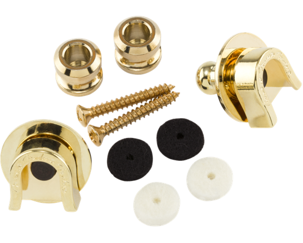 Fender Security Strap Locks Gold