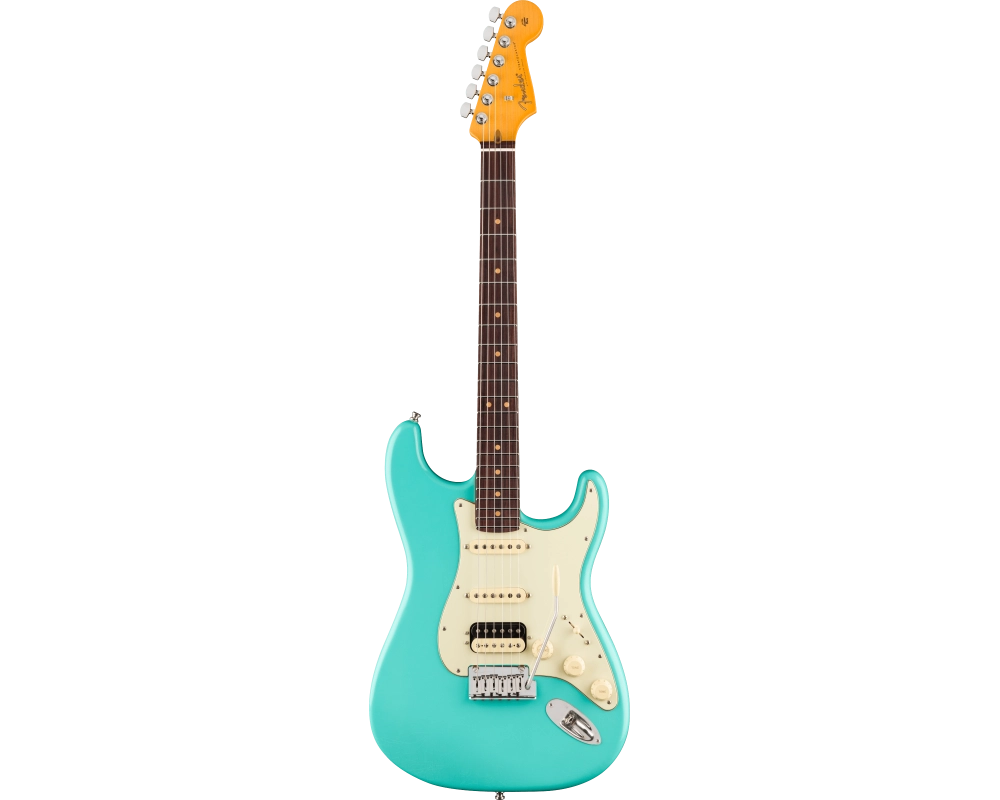 Fender American Ultra Luxe Vintage 60s Stratocaster, HSS RW Sea Foam Green
