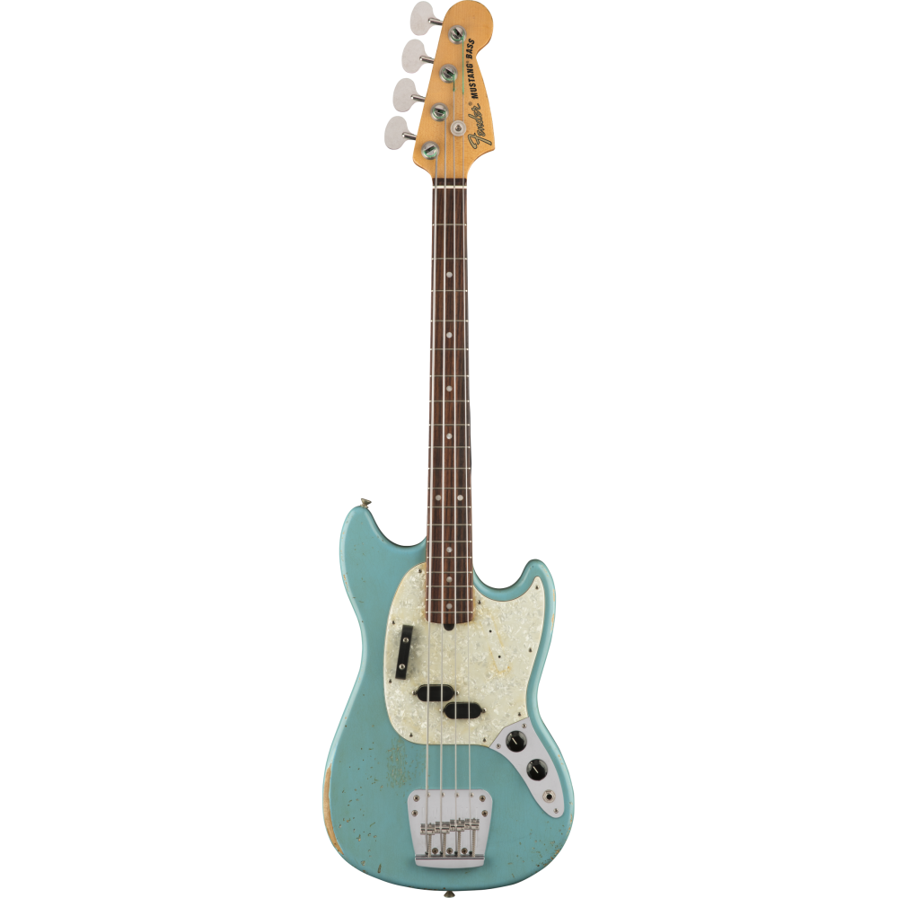 Fender JMJ Road Worn Mustang Bass RW Faded Daphne Blue