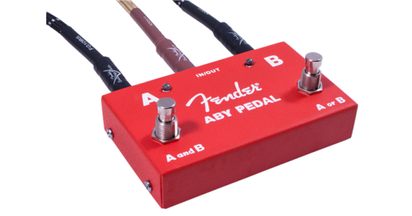 Fender 2-Switch ABY Pedal Red - BimotorDJ