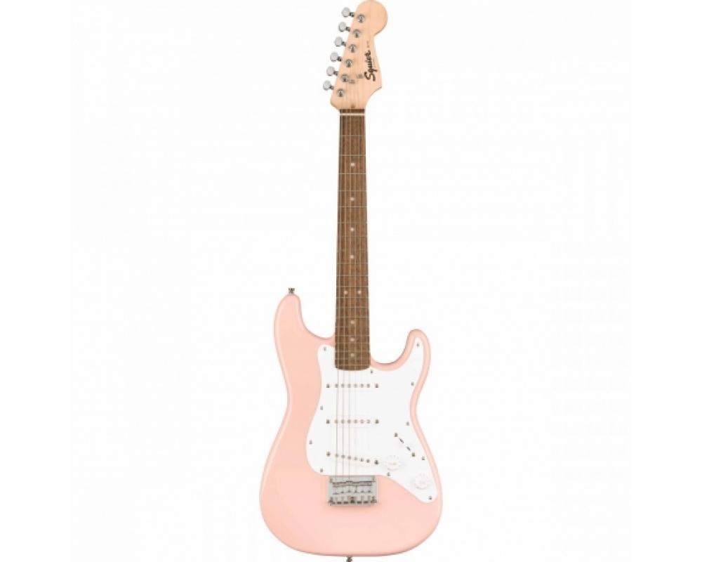 Squier by Fender Mini Stratocaster LRL WPG Shell Pink