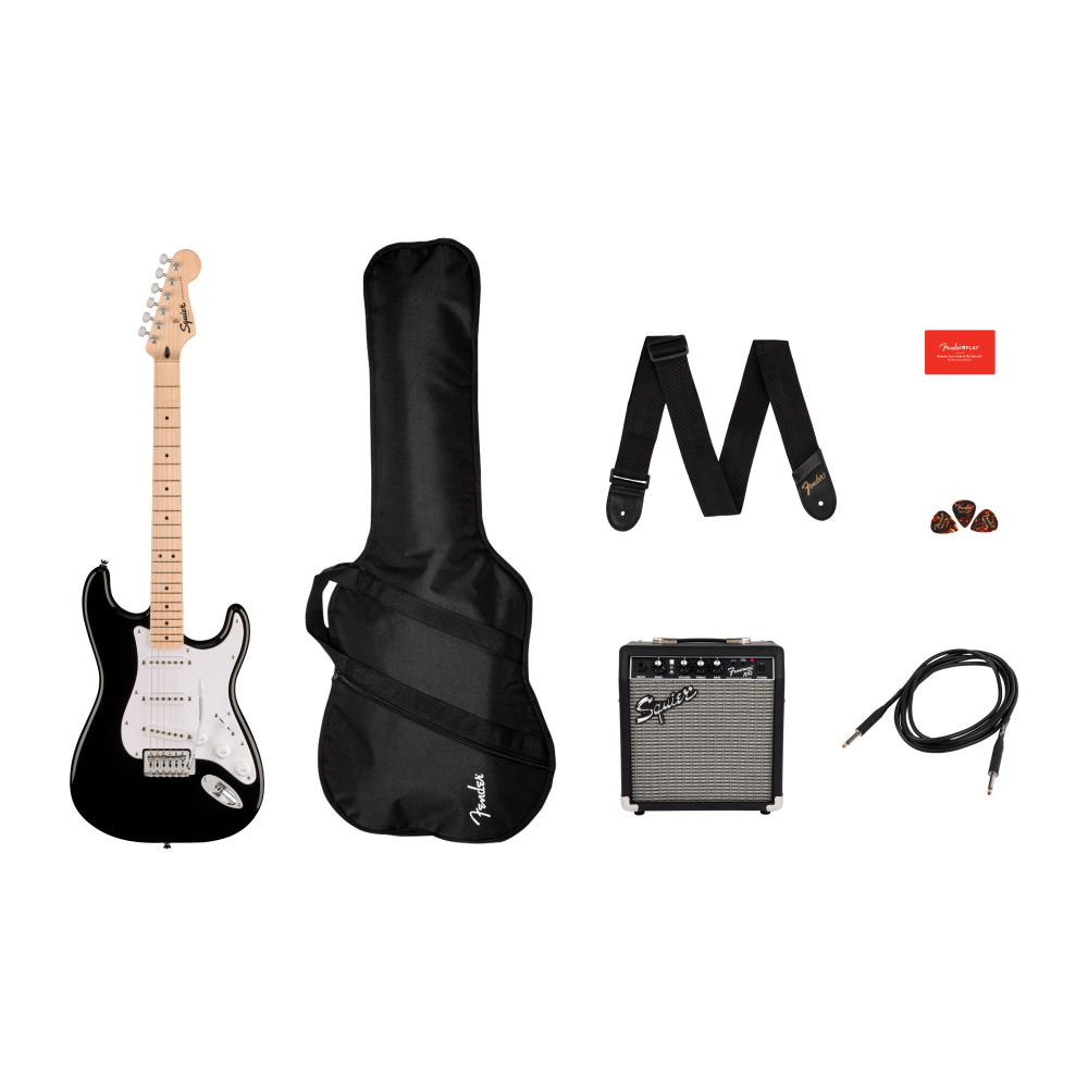 Squier by Fender Sonic Stratocaster Pack MN Black