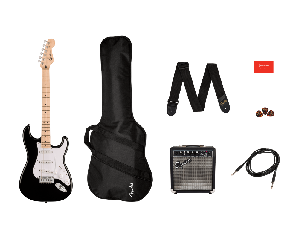 Squier by Fender Sonic Stratocaster Pack MN Black