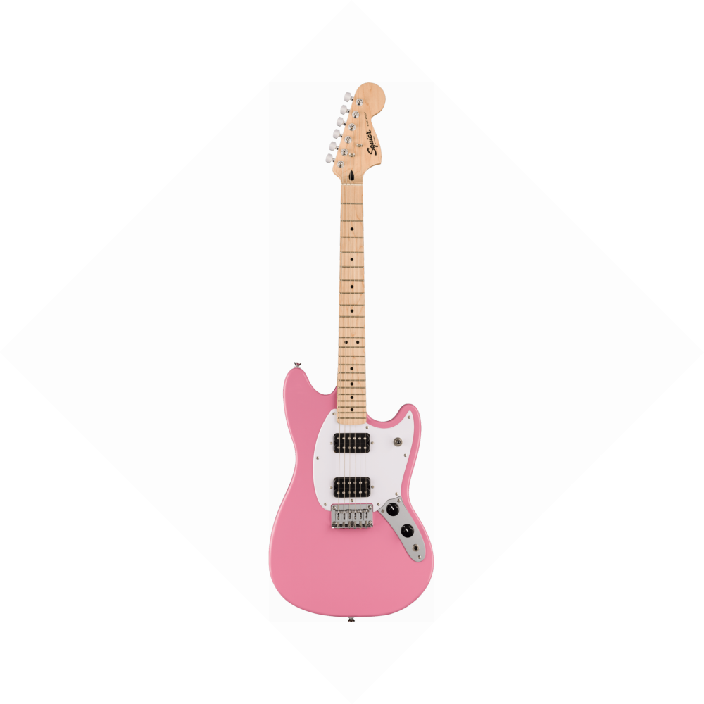Squier by Fender FSR Sonic Mustang HH MN WPG Flash Pink