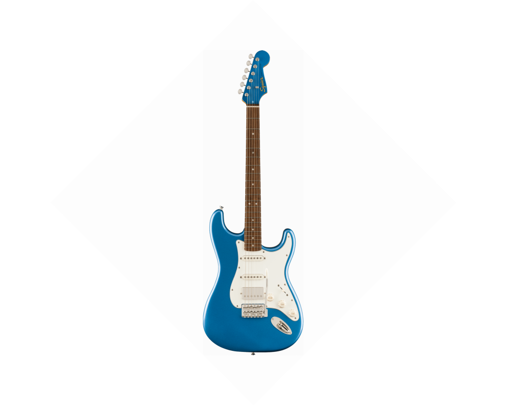 Squier by Fender Limited Edition 60 Stratocaster HSS LRL PPG MH Lake Placid Blue.
