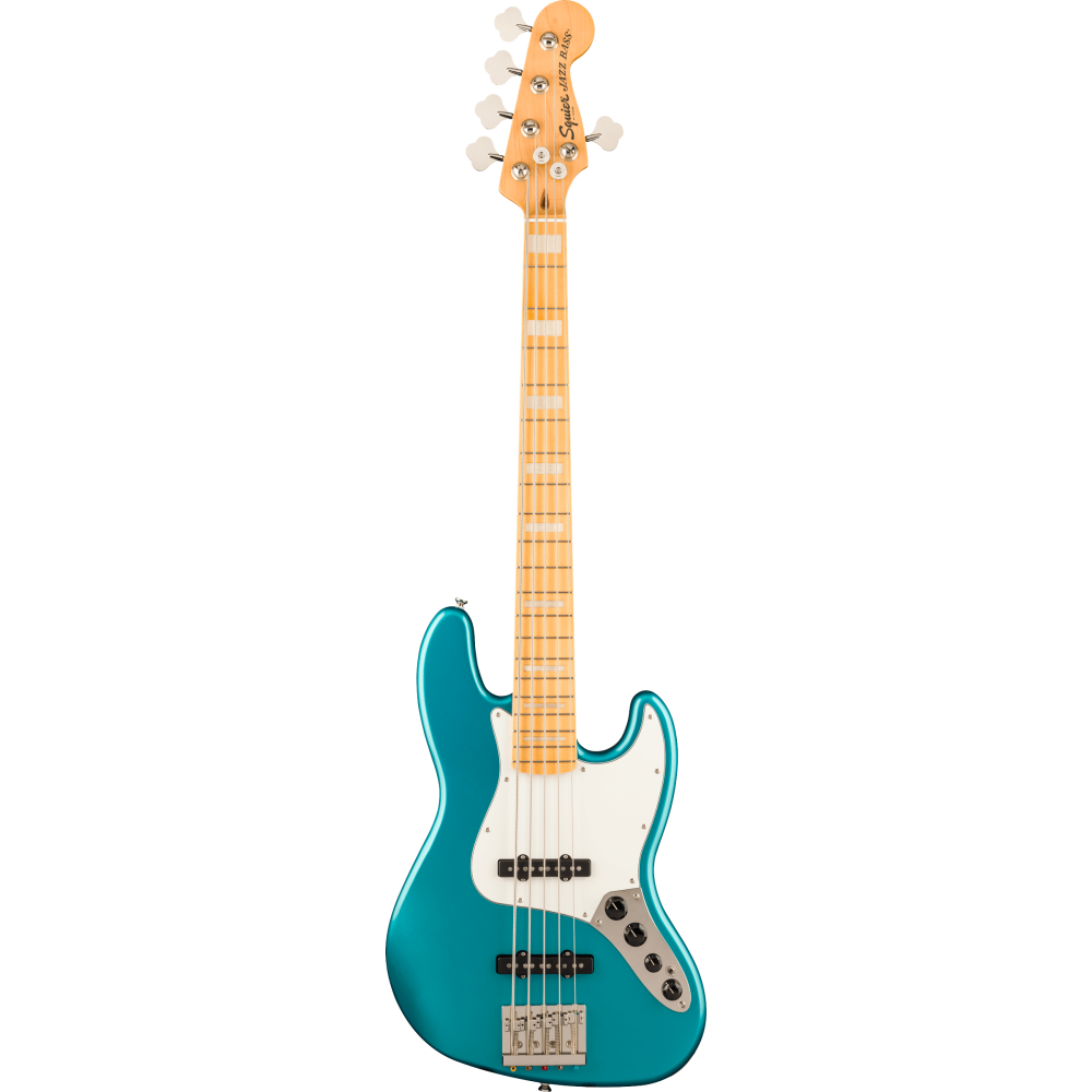 Squier by Fender Classic Vibe 70s Active Jazz Bass V MN PPG Ocean Turquoise