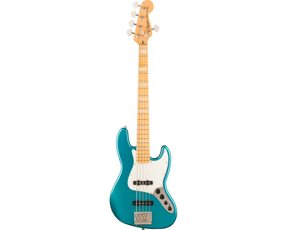 Squier by Fender Classic Vibe 70s Active Jazz Bass V MN PPG Ocean Turquoise