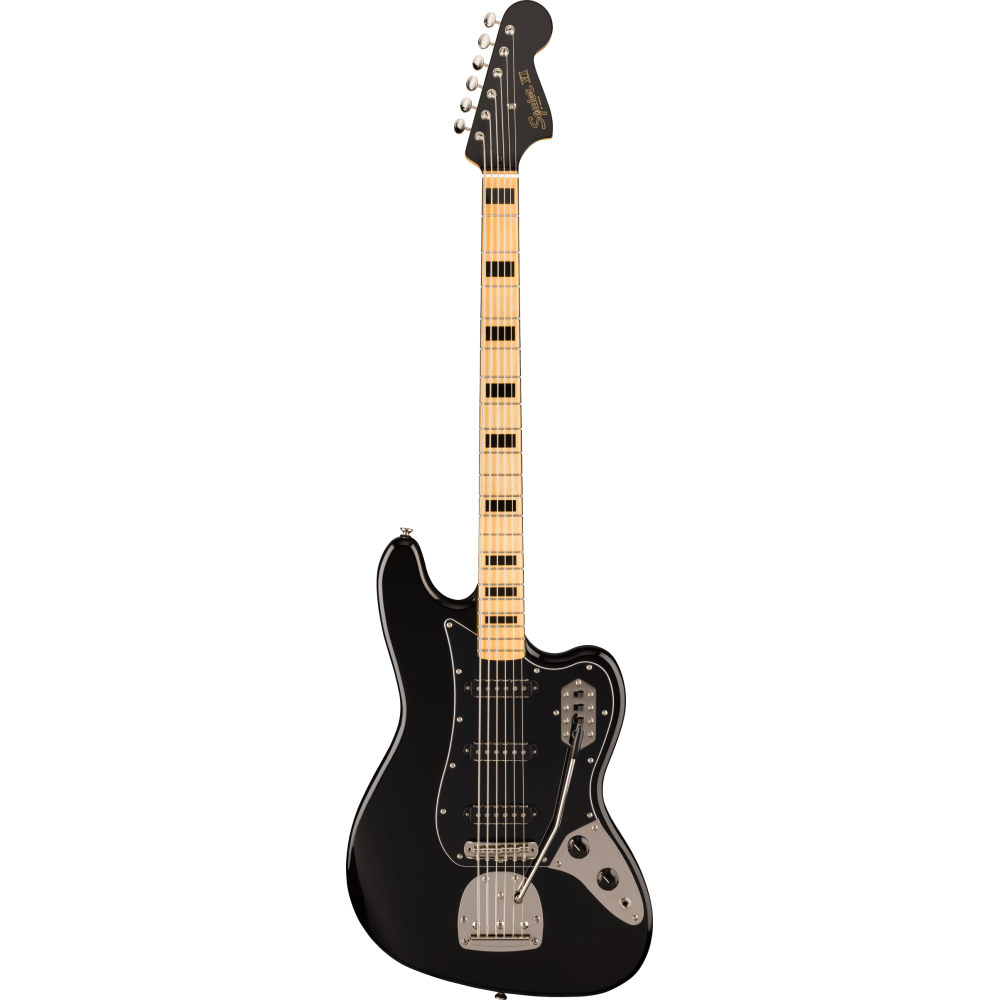 Squier by Fender FSR Classic Vibe Bass VI MN BPG Matching Headstock, Black