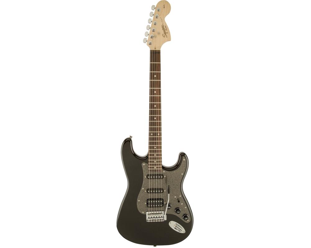 Squier by Fender FSR Affinity Stratocaster HSS LRL MBPG Metallic Black.