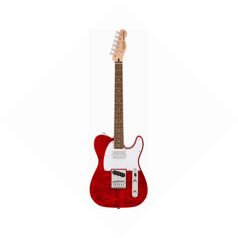 Squier by Fender Affinity Telecaster LRL WPG Crimson Red Transparent