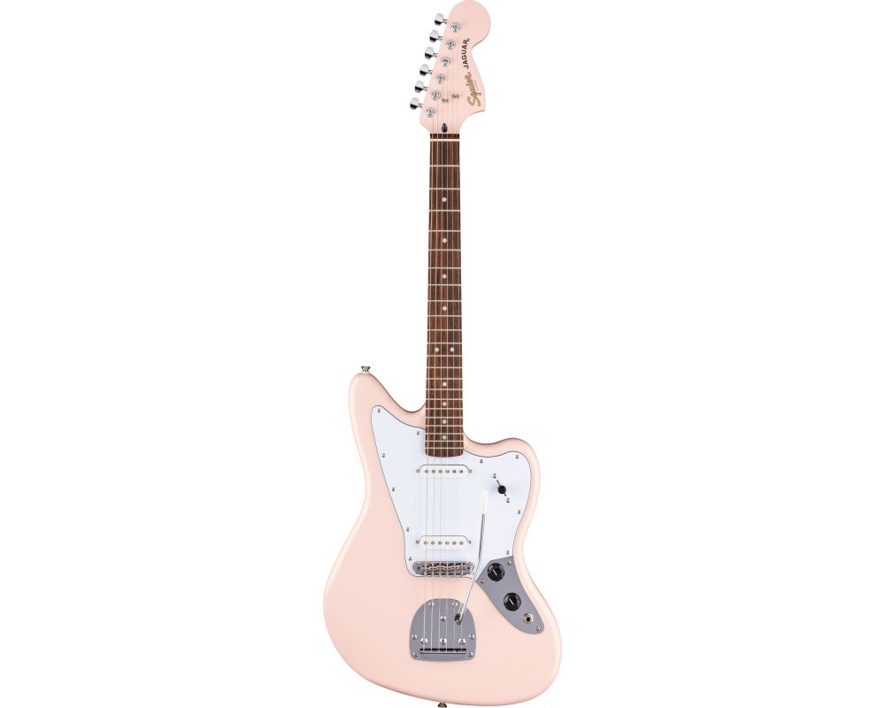 Squier by Fender Limited Edition Affinity Jaguar LRL WPG MH Shell Pink