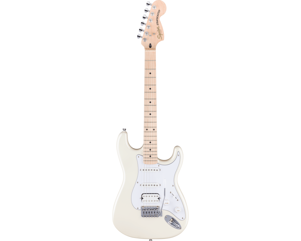 Squier by Fender FSR Affinity Stratocaster Junior HSS Maple Fingerboard Pearl White