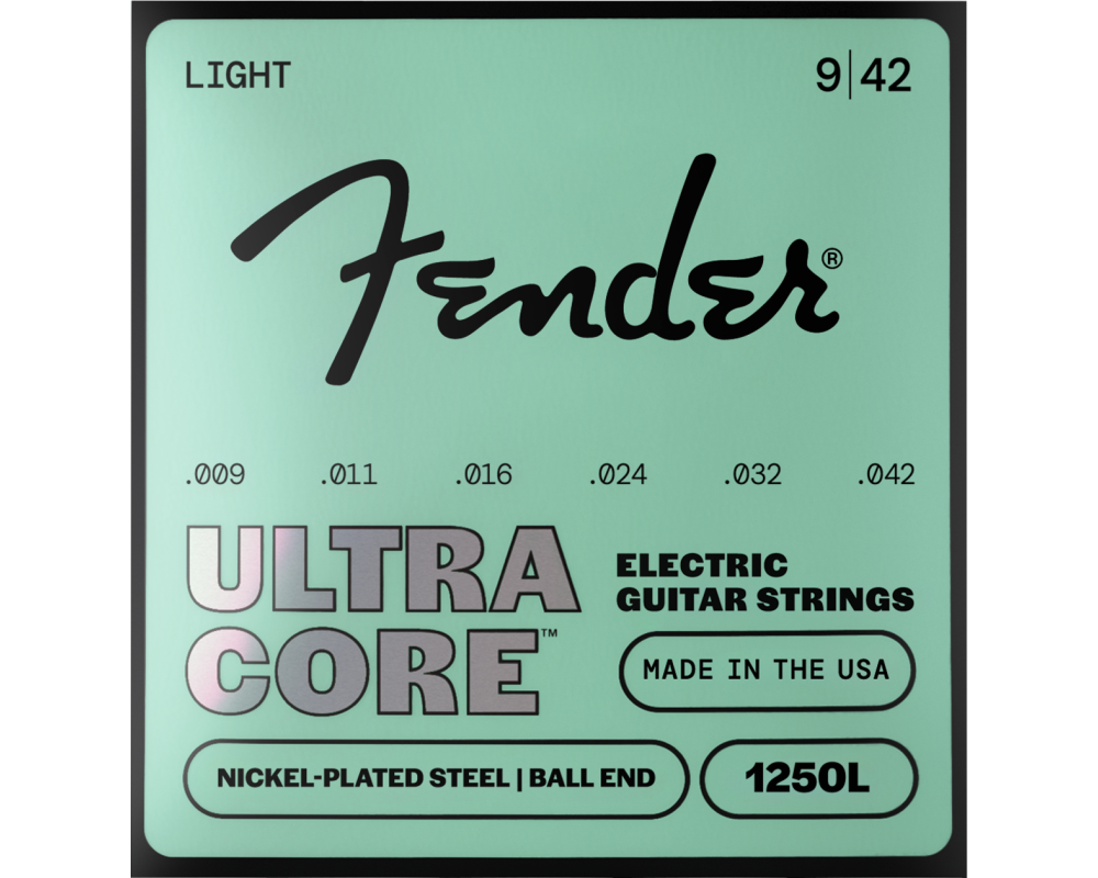 Fender 1250L Ultracore, Nickel Plated Steel, Ball End .009-.042