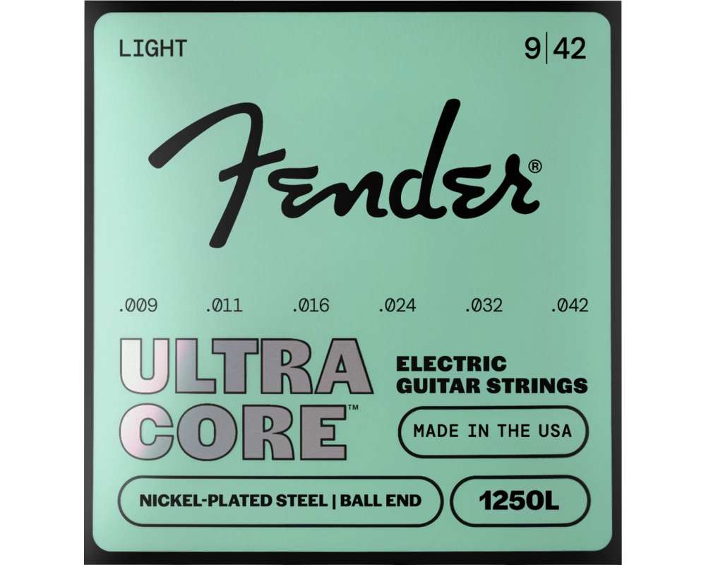 Fender 1250L Ultracore, Nickel Plated Steel, Ball End .009-.042