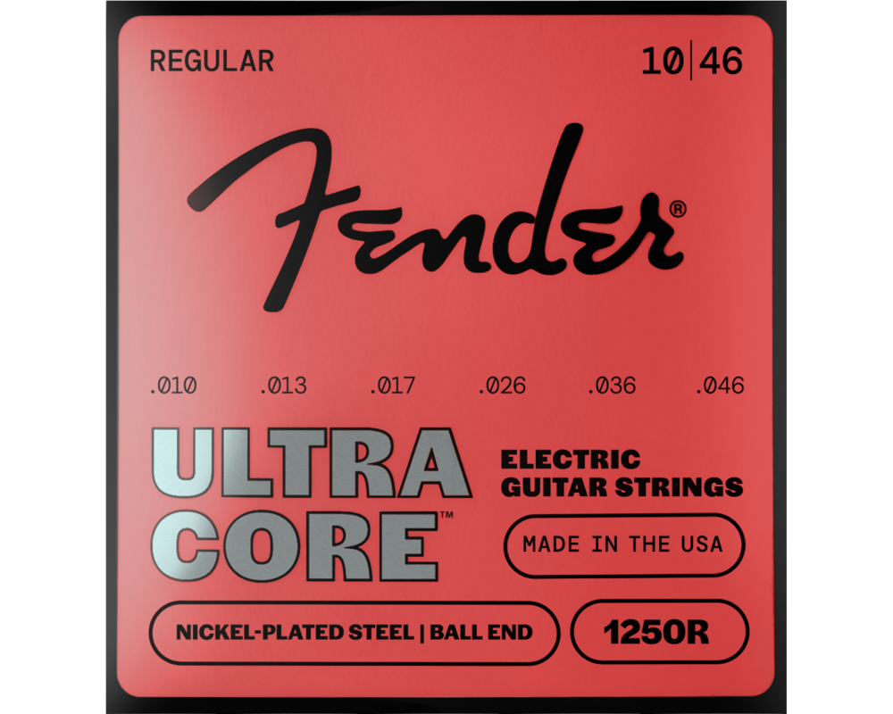 Fender 1250R Ultracore, Nickel Plated Steel, Ball End .010-.046