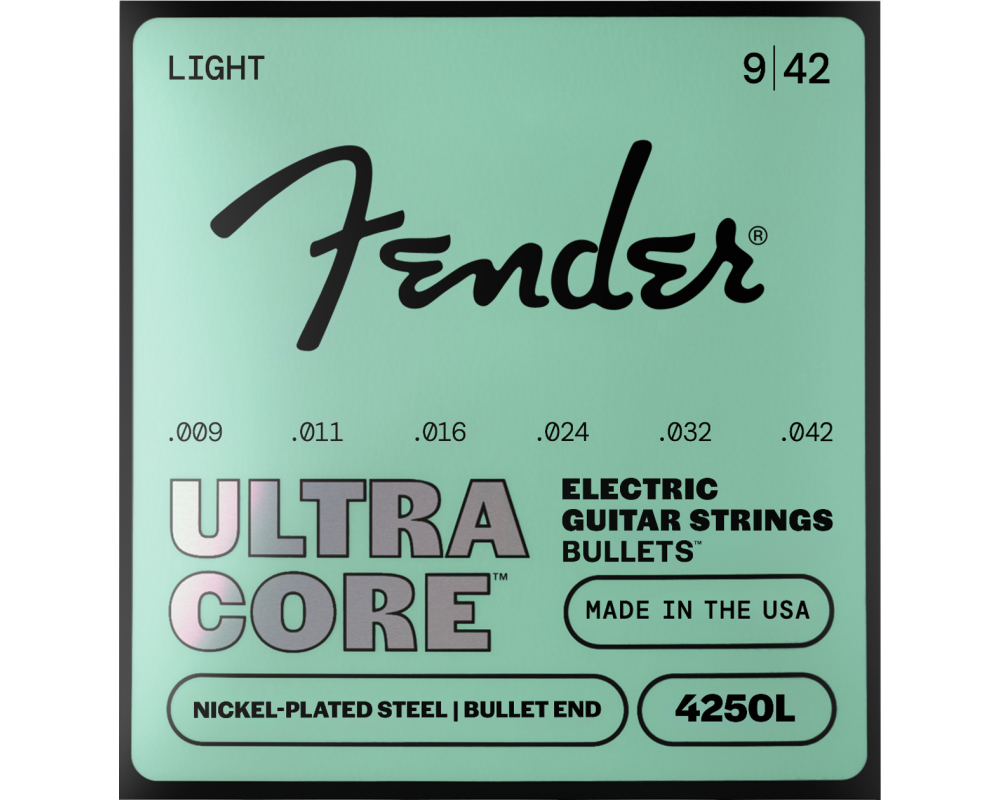 Fender 4250 L Ultracore, Nickel Plated Steel, Bullet End .009-.042