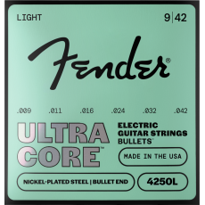 Fender 4250 L Ultracore, Nickel Plated Steel, Bullet End .009-.042