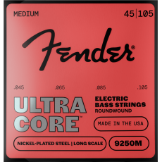 Fender 9250M Ultracore Bass Strings, Nickel Plated Steel, Ball End .45-.105