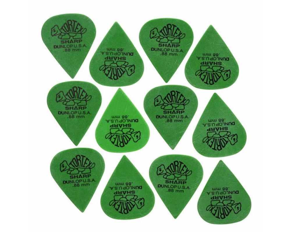 Dunlop Plectrums Tortex Sharp 0,88 12