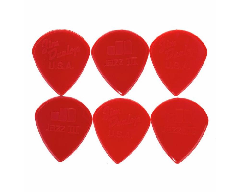 Dunlop Jazz III Nylon Sharp Red 6PC