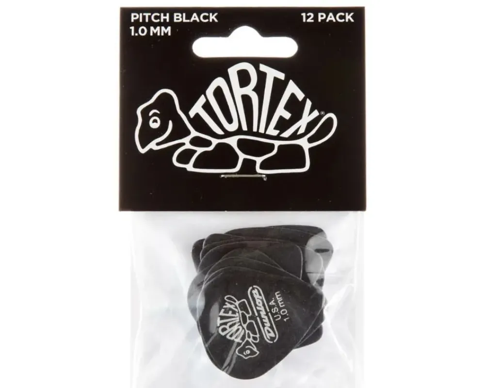 Dunlop Tortex Black 1.0 12 pack