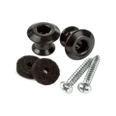 Dunlop 2 Strap Buttons 2PSL033 Black
