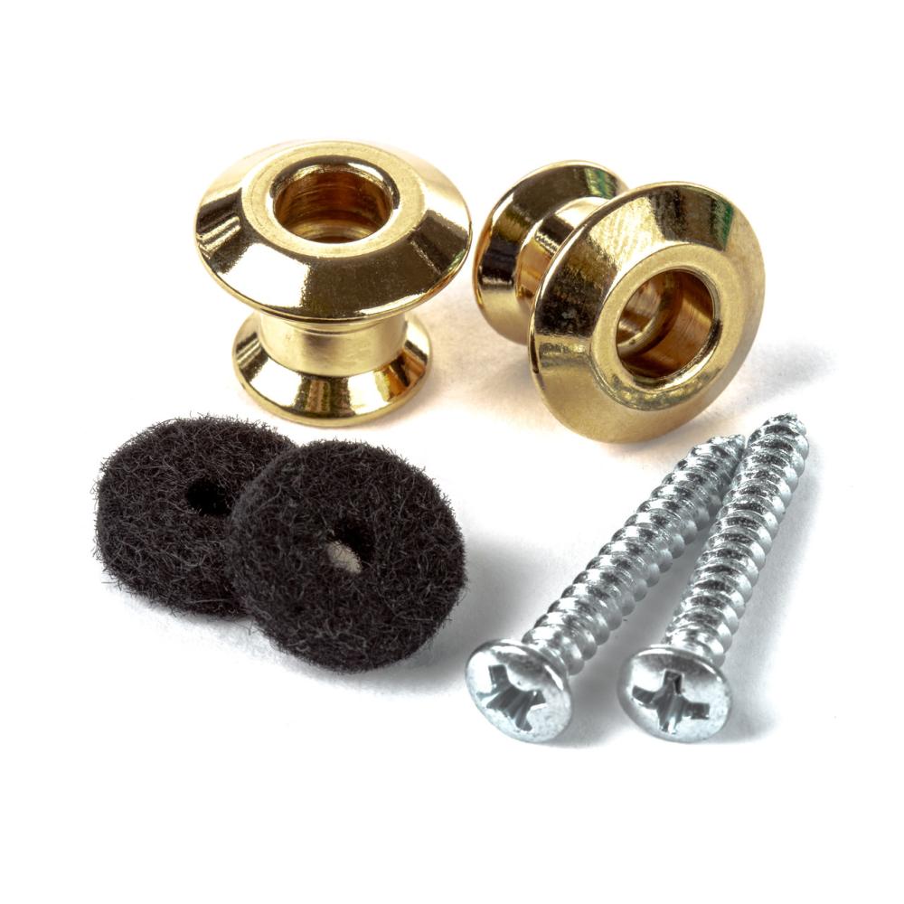Dunlop 2 Strap Buttons 2PSL034 Gold
