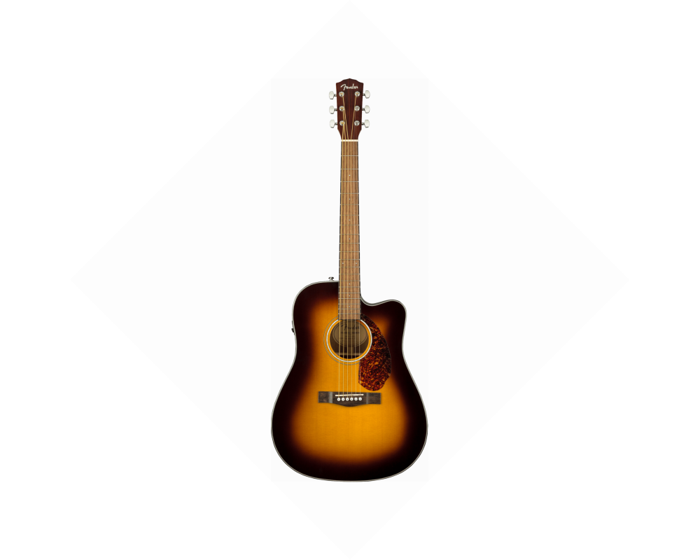 Fender CD-140SCE Dread Sunburst w/Case