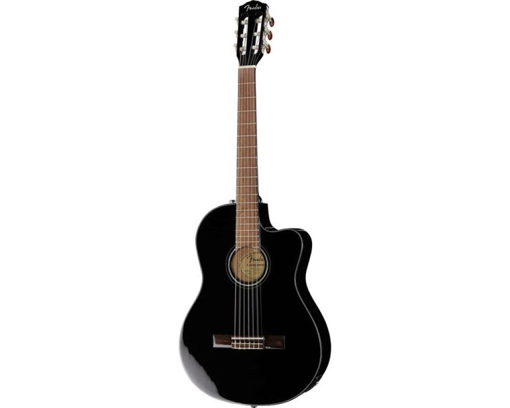 Fender CN-140SCE Thinline Black With Case