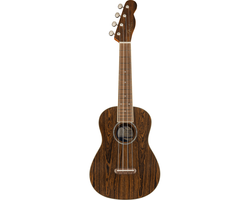 Fender Zuma Exotic Concert Ukulele, Walnut Fingerboard, Bocote