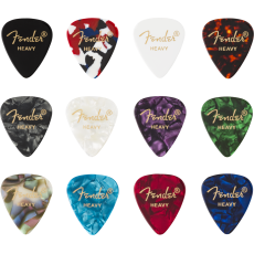 Fender 351 Celluloid Picks Medley 12 Heavy
