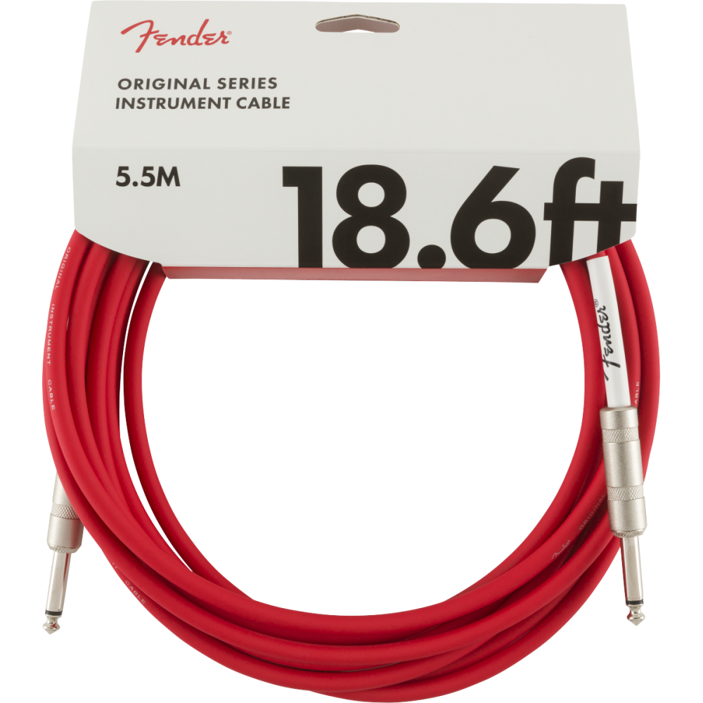 Fender Original Series Instrument Cable, 5.5m, Fiesta Red