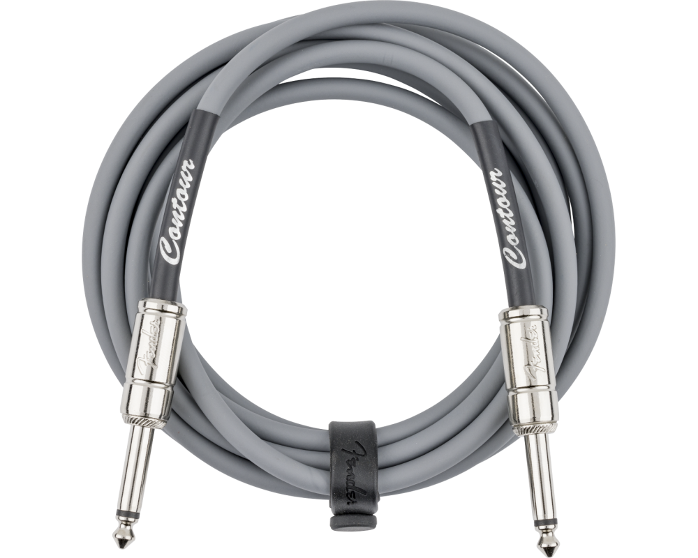 Fender Contour Series Instrument Cable 3m Inca Silver