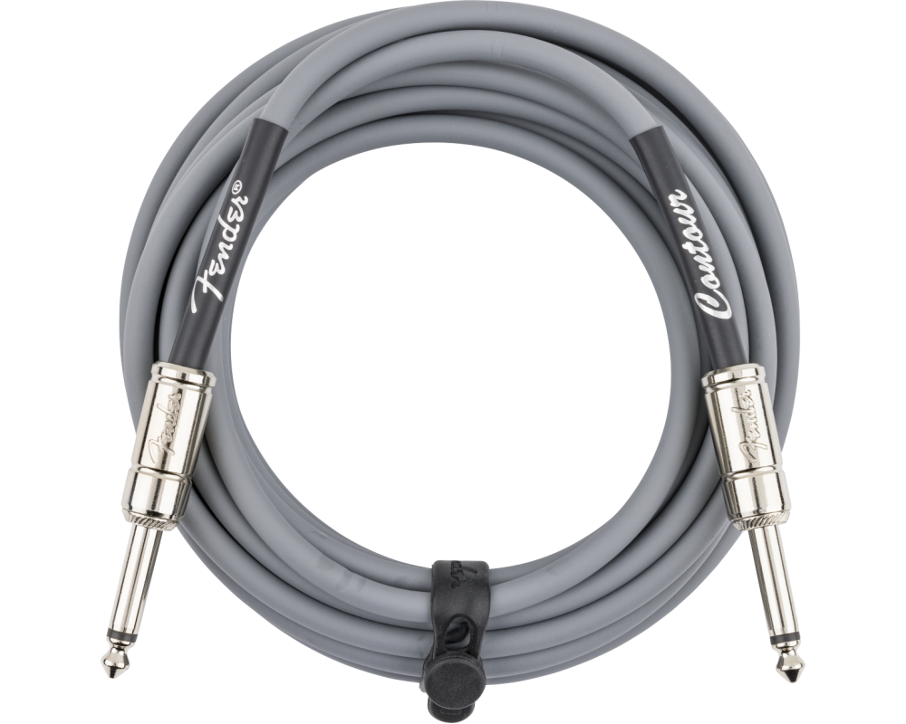 Fender Contour Series Instrument Cable 5.5m Inca Silver