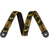 Fender Quick Grip Locking End Strap, Black/Yellow/Brown Monogram