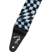 Fender Wavy Checkerboard Polyester Strap, Blue