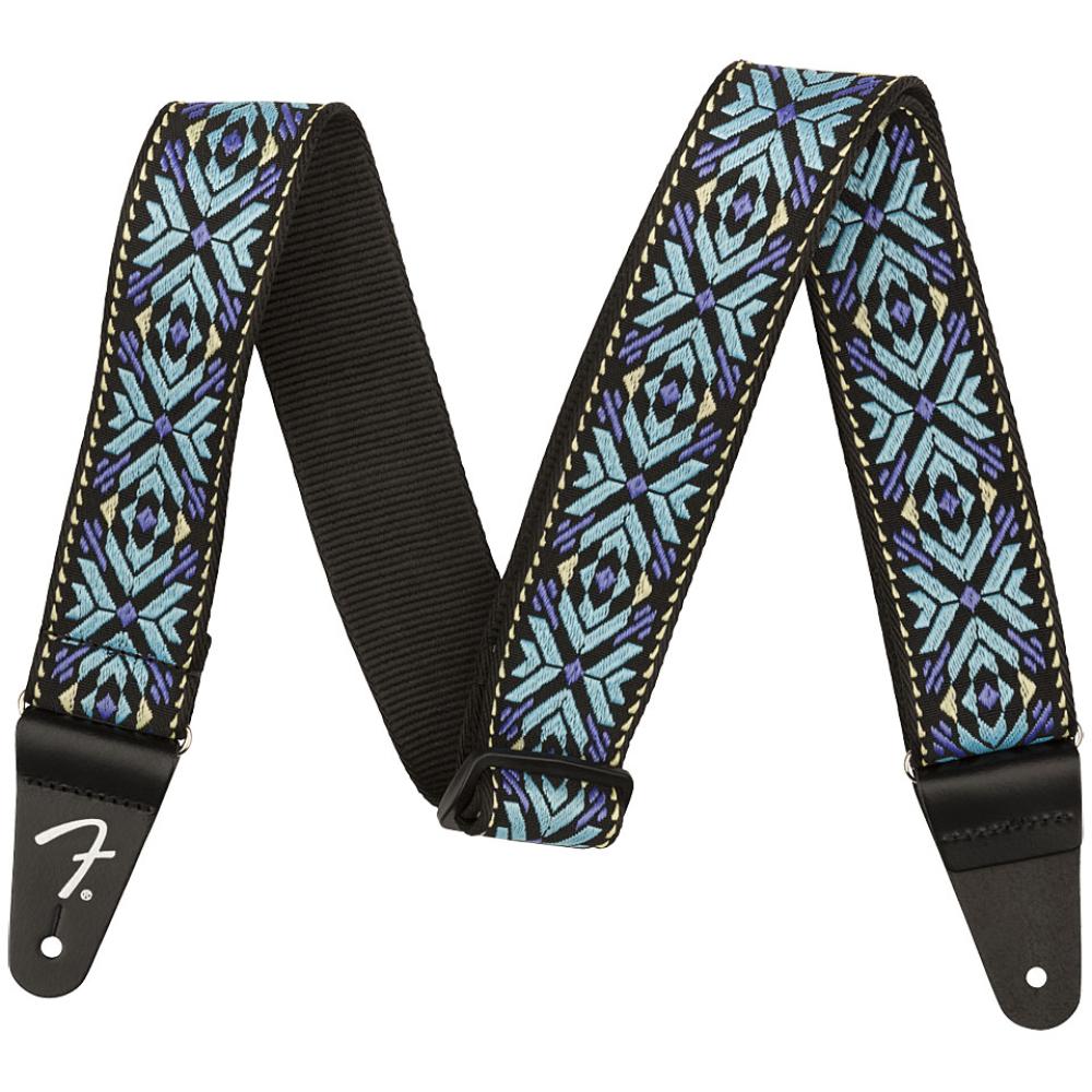 Fender Pasadena Woven Strap, Blue Snowflake