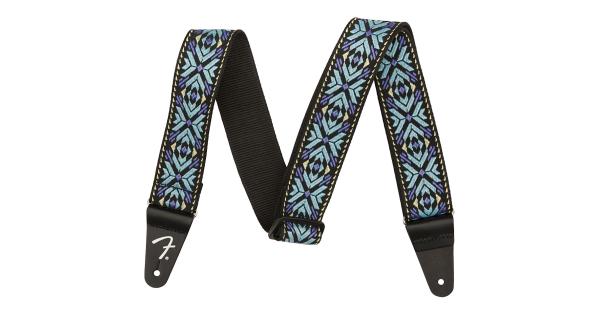 Fender Pasadena Woven Strap, Blue Snowflake - BimotorDJ