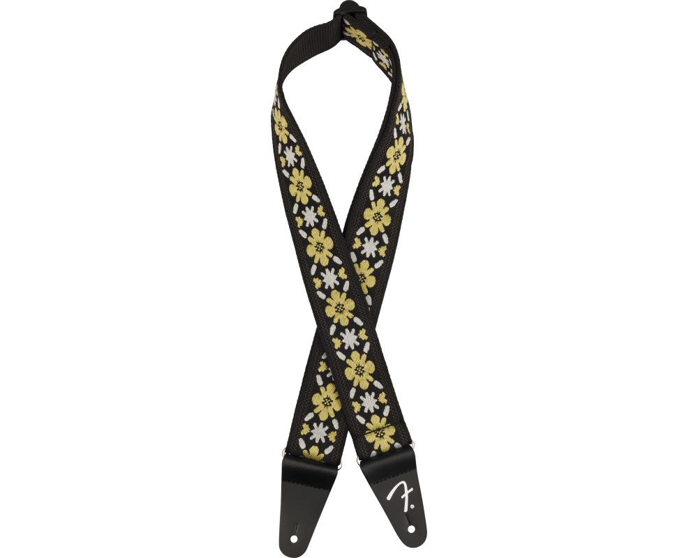 Fender Pasadena Woven strap, Yellow Clover