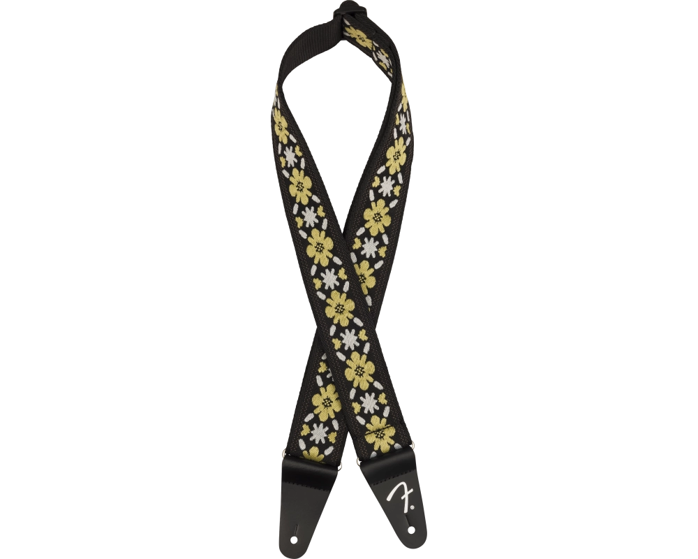 Fender Pasadena Woven strap, Yellow Clover