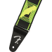 Fender Neon Monogrammed Strap, Green and Yellow