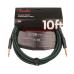 Fender Professional Series Cable 3m Tweed Sherwood Green.