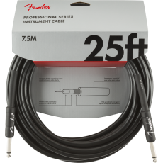 Fender Professional Series Instrument Cable, Straight/Straight 7,5m Black