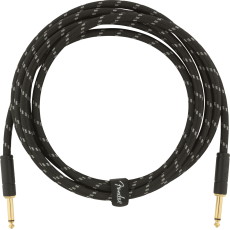 Fender Deluxe Series Instrument Cable, Straight/Straight, 3m, Black Tweed