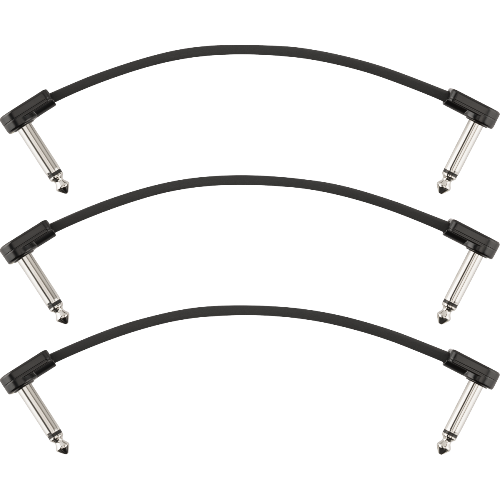 Fender Blockchain 15cm Patch Cable 3-pack Angle/Angle