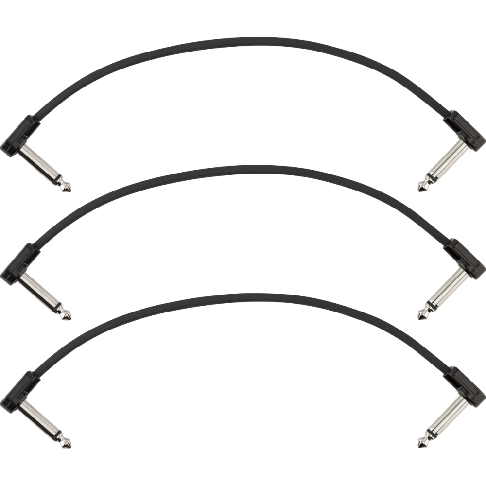 Fender Blockchain 20cm Patch Cable 3-pack Angle/Angle