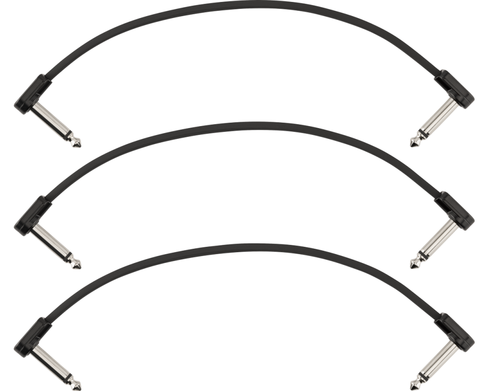 Fender Blockchain 20cm Patch Cable 3-pack Angle/Angle